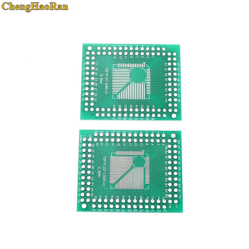 ChengHaoRan 2 шт. плата FQFP TQFP QFP 32 44 64 80 100 LQFP для DIP адаптер шаг платы QFP32 QFP4 QFP100 |