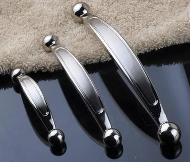 

10pcs Modern Simple Style Gold And Satin Nickel Handles Zinc Alloy Cabinets