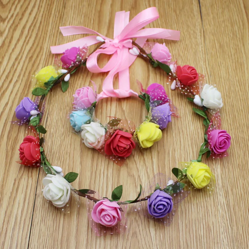 1 компл./лот Свадебные декоративные цветы искусственные повязки на голову