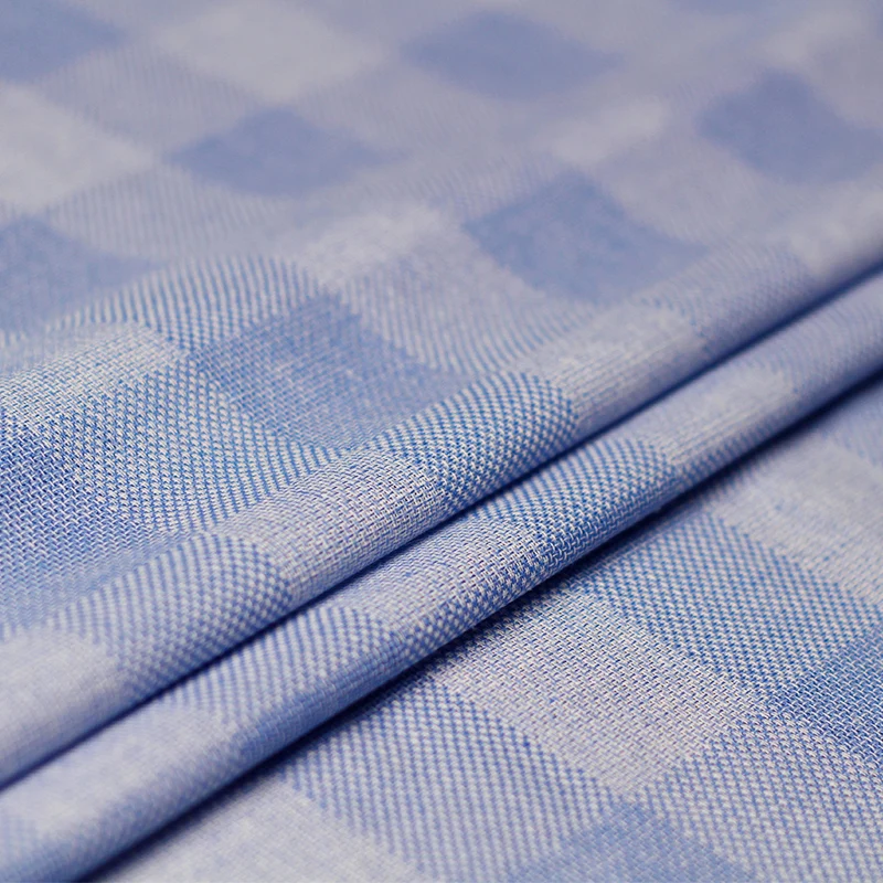 Pearlsilk 146 см ширина skyblue окрашенная пряжа хлопок и лен материалов одежды весеннее