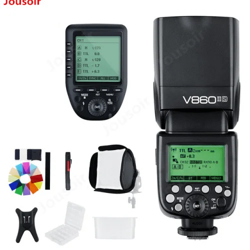 Godox V860II-S E-TTL фотокамер Speedlite HSS 1/8000 Li-Ion Батарея Вспышка + Xpro-S Trans mi Т для S DSLR A7R A7RII A58