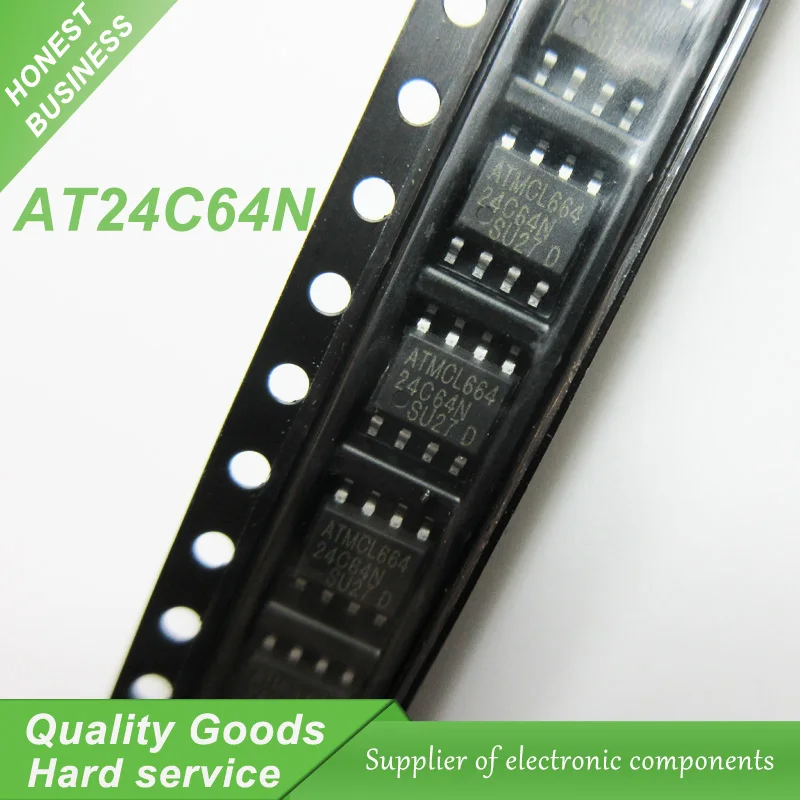 50 шт. AT24C64N 24C64N 24C64 AT24N64 SOP-8 EEPROM 32/64k 2-проводная шина, новый оригинальный