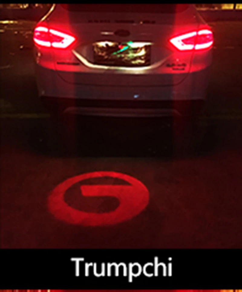 Автомобиль лазерного хвоста логотип светодиодный светильник анти-столкновения