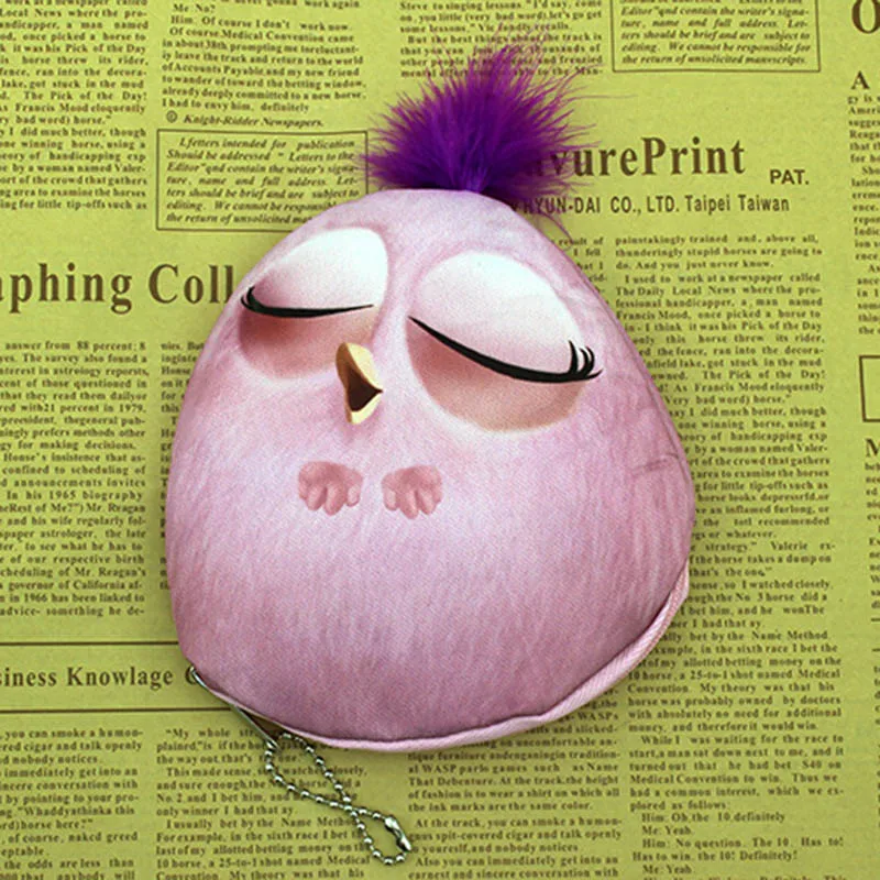 2018 Высокое качество Акция 3D Овальные принты Милая птичка Детский Мини Кошелек