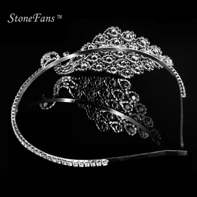 StoenFans аксессуары для волос прозрачные стразы в форме Блестки для волос группа Винтаж Гэтсби вечерние головные уборы для женщин Хлопушка повязка на голову в виде животного