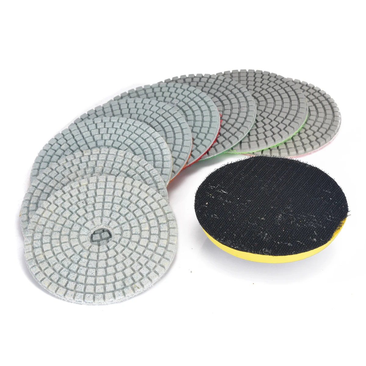 Набор шлифовальных насадок комплект из 9 алмазных для влажной и сухой полировки 4