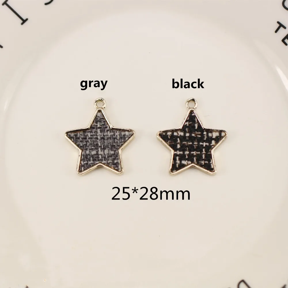 Модная Тонкая Клетчатая ткань в форме сердца пятиконечная звезда Круглый Шарм