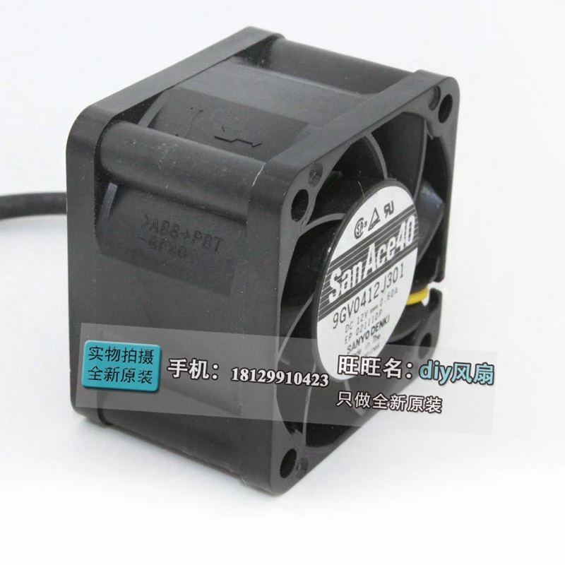 Новый вентилятор охлаждения SANYO DENKI SAN ACE 9GV0412J301 4028 12В 0.6A 4 см|cooling fan|san acesanyo denki |