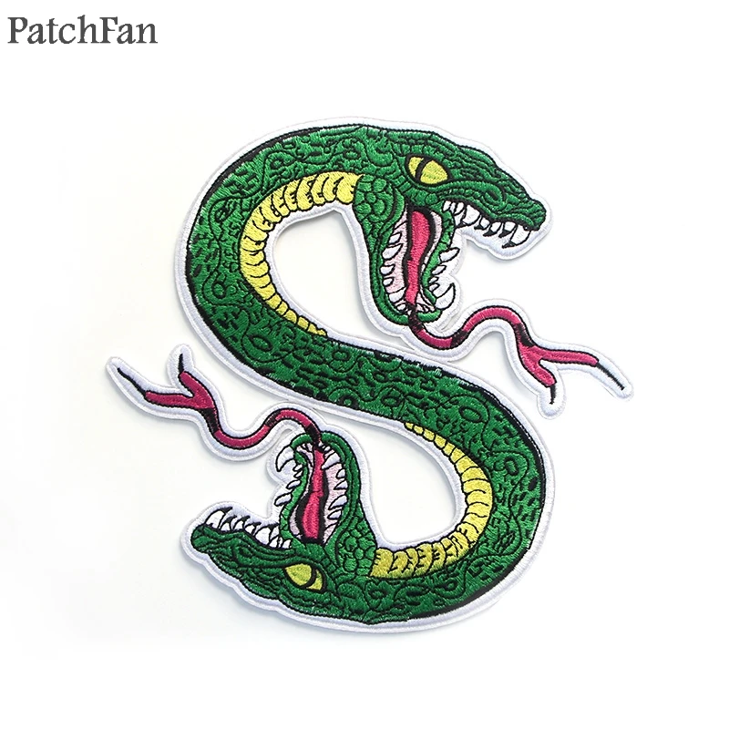 Patchfan 90s Мода ривердейл зеленая змея Southside змеи DIY Вышитые нашивки Утюг на одежду рюкзак шляпа значки A1301