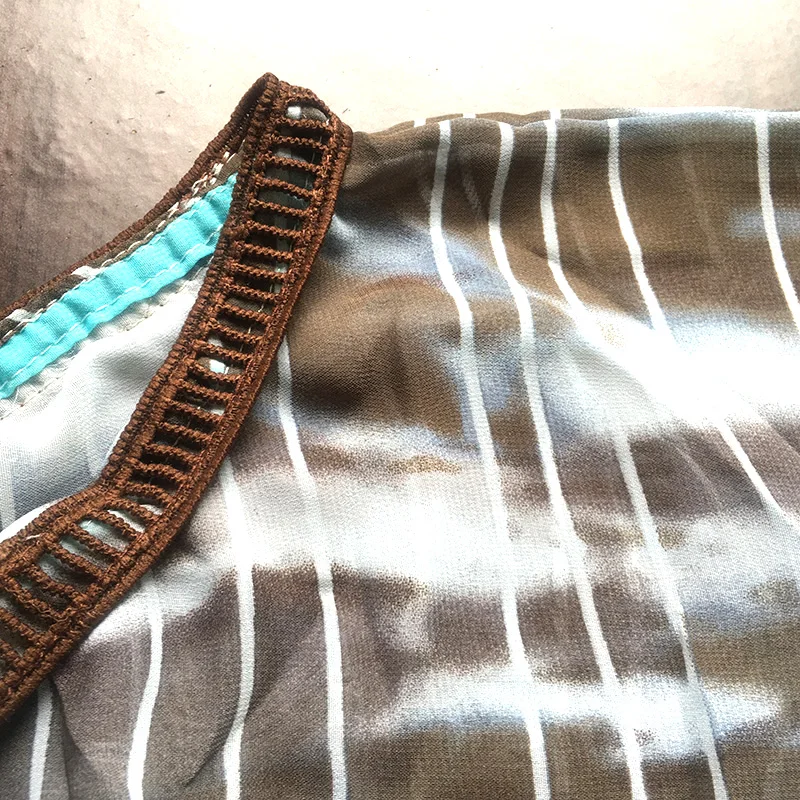 Fitshinling Tie dye Шифоновая туника пляжное Длинное Платье женское богемное праздничное большой размер парео макси платья для женщин сексуальная горячая распродажа