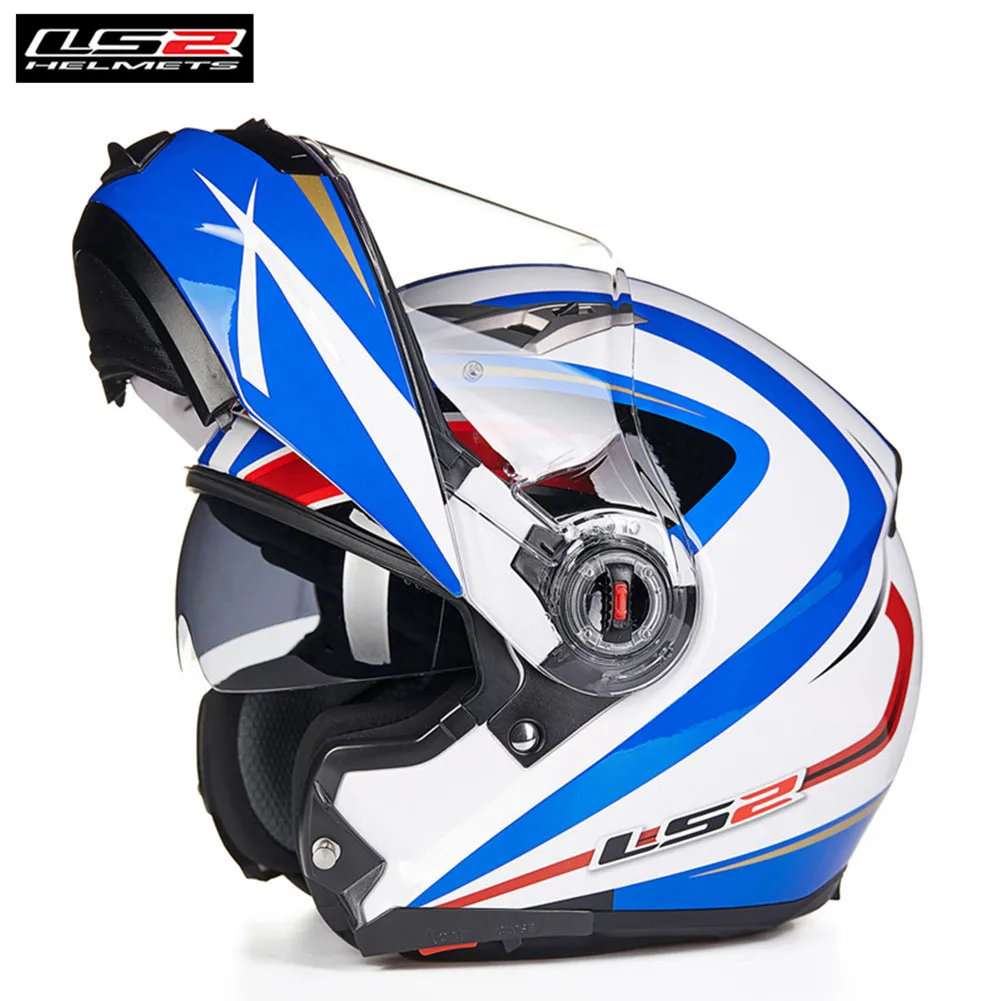 LS2 Filp up модульный мотоциклетный шлем полный лица гонки Casco мотоциклетные шлемы de