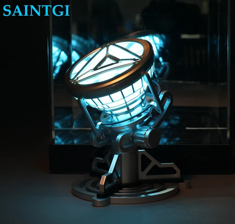 SAINTGI Железный человек реактора MARK42 грудь свет Мстители Marvel цифры ПВХ 15 см горячий