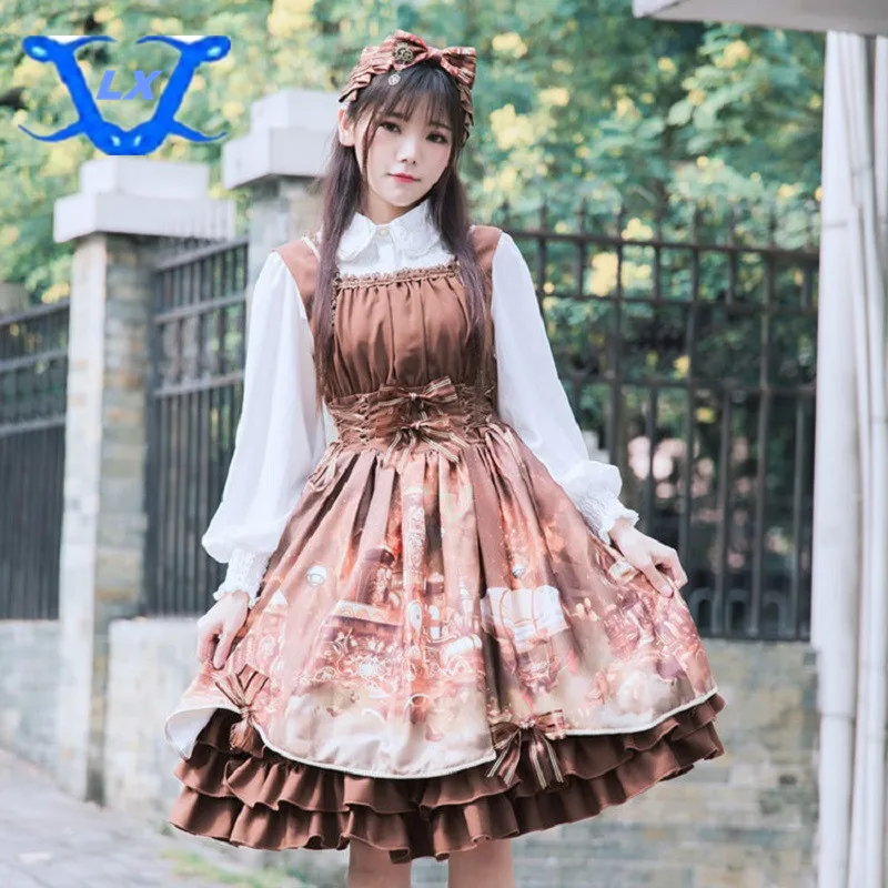 Женское винтажное платье в стиле Лолита весна 0583|lolita dress women|dress vintagedresses |