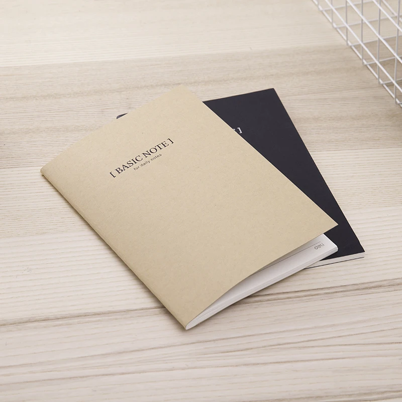 

Deli 40pages Soft copy note Simple and fresh For office students stationery A5 notebook Creative retro portable lined small book