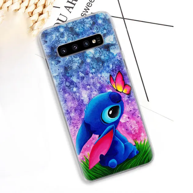 08 Симпатичный чехол для телефона с изображением Лило чехол s для samsung Galaxy S10e S10 плюс S8 S9 плюс S6 S7 край A40 A50 A70 M20 чехол Coque - Цвет: 08