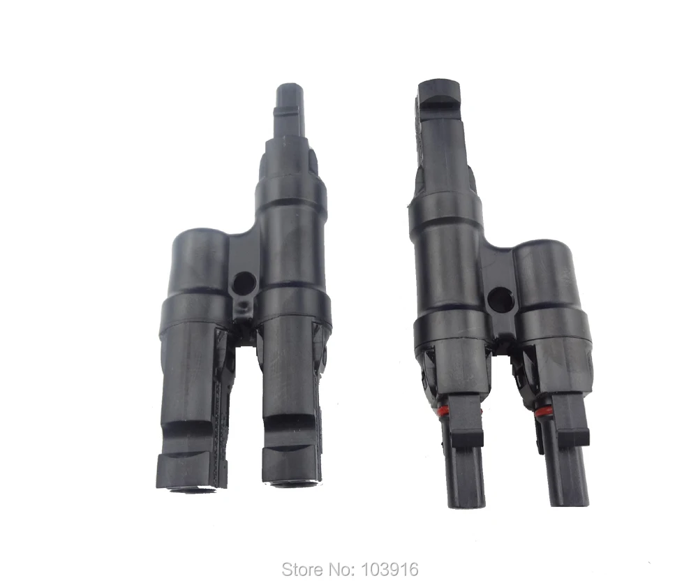 1 пара параллельных соединительных адаптеров 1M2F + 2M1F, фотогальванический соединитель, сертификация TUV