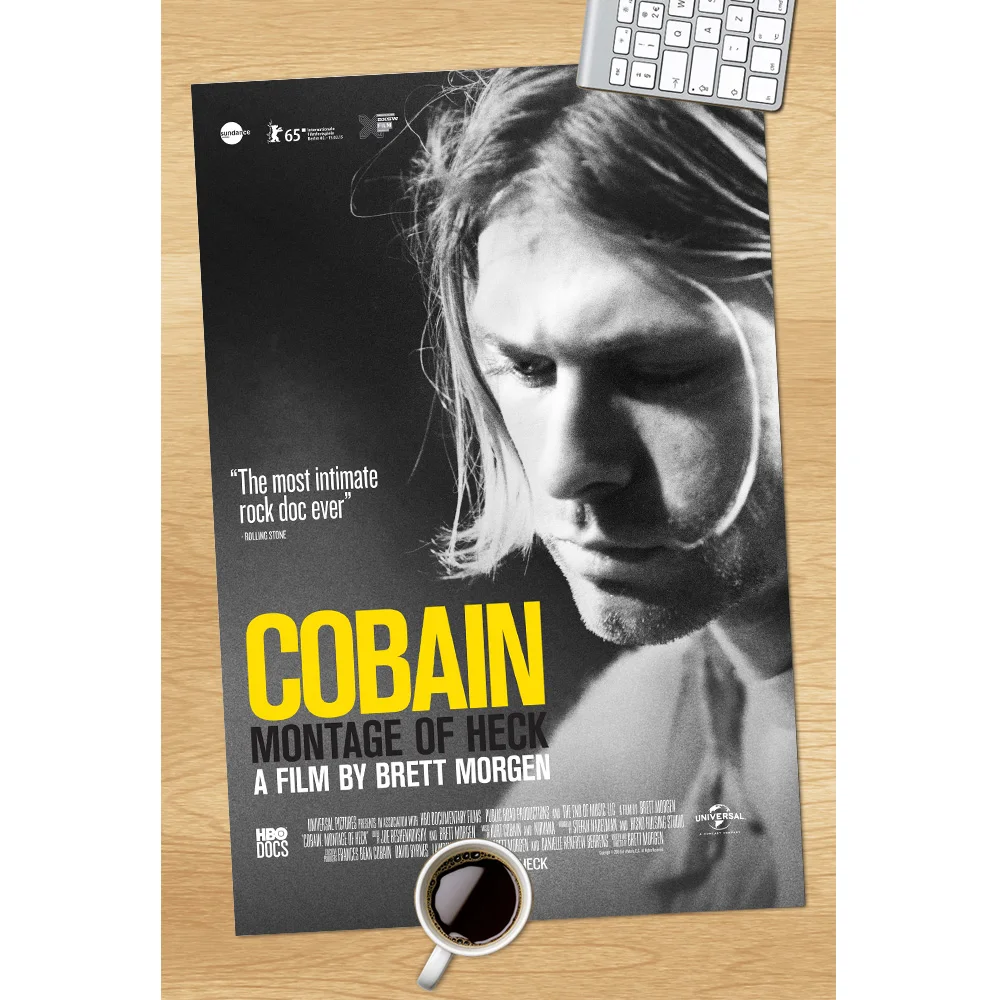 Wall Art Картины с твердой древесины Scrolls Kurt Cobain монтаж эту товарную позицию фильм