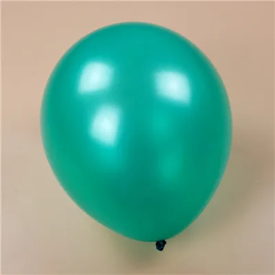 Утепленные 12 дюймов 2,8g 100 шт./лот круглый, из латекса жемчуг Серебристые шары для свадьбы День рождения набор детских игрушек - Цвет: green