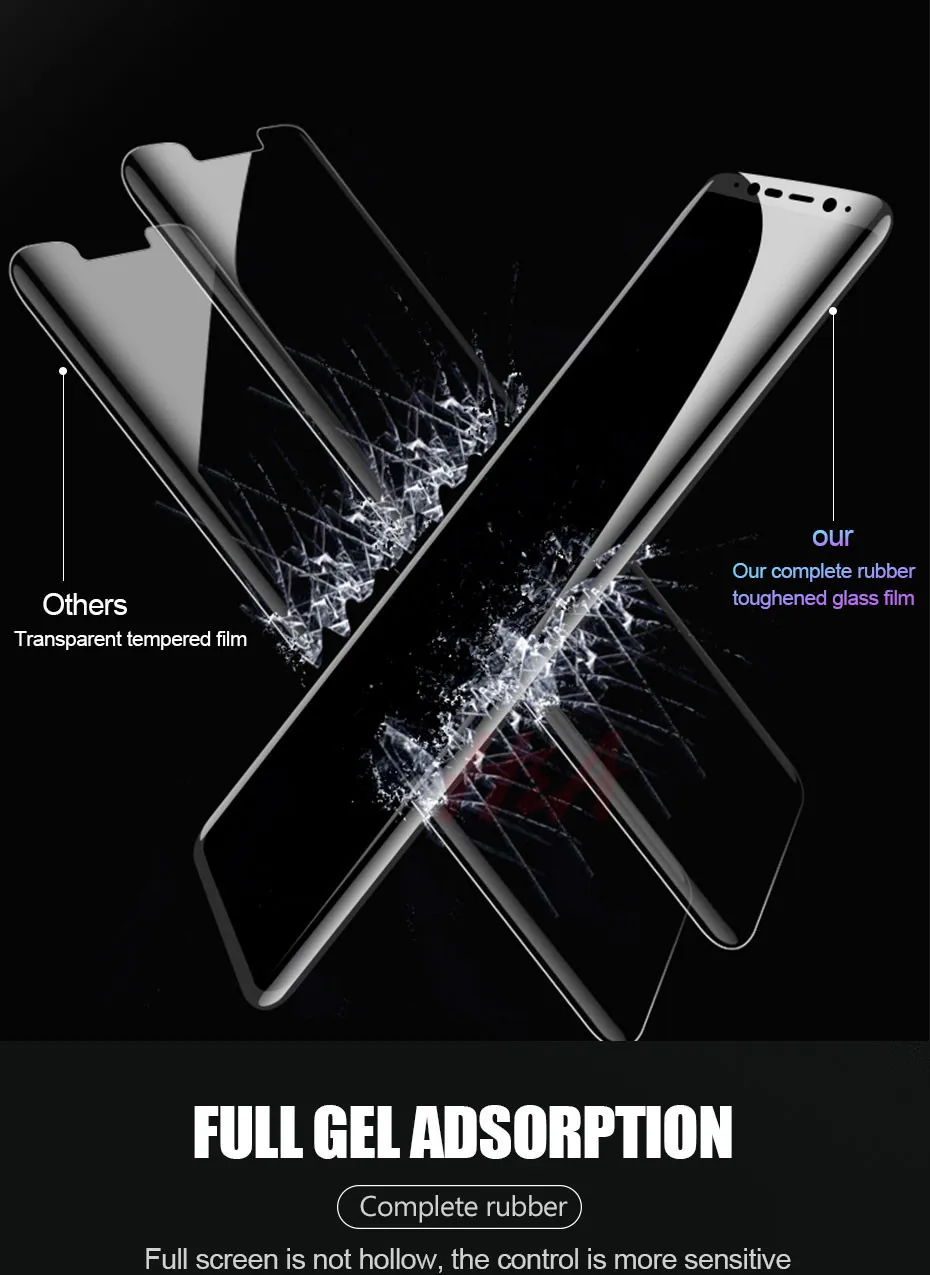 Полный закругленный протектор экрана для samsung Galaxy S10 S8 S9 Plus S10E закаленное стекло на S10E lite Note 8 9 защитная пленка