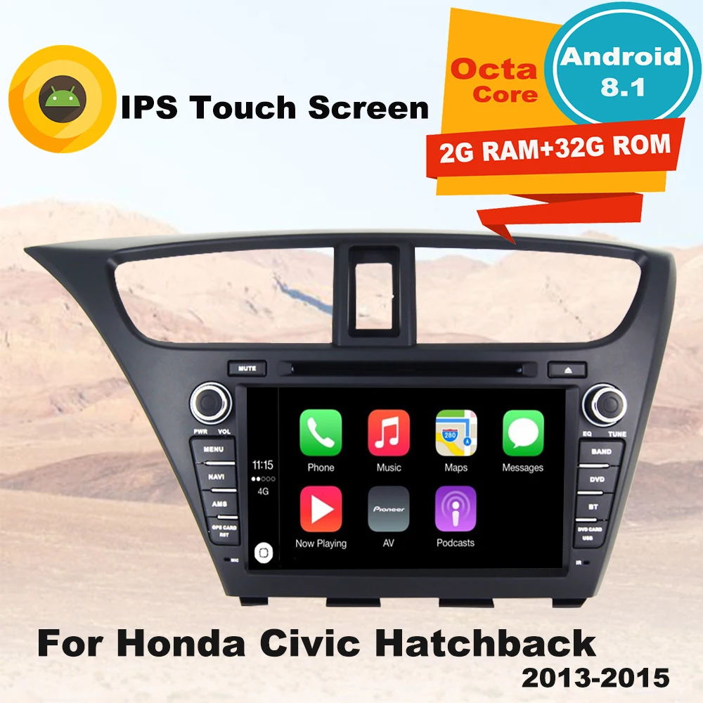 Автомагнитола с поддержкой Apple Carplay Android 8 1 DVD GPS мультимедийный