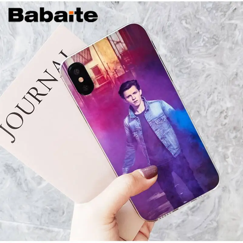 A8 Babaite том Холланд Человек-паук модный крутой мальчик чехол для телефона для iPhone X XS MAX 6 6S 7 7plus 8 8Plus 5 5S XR 10 11 11pro 11promax - Цвет: A8