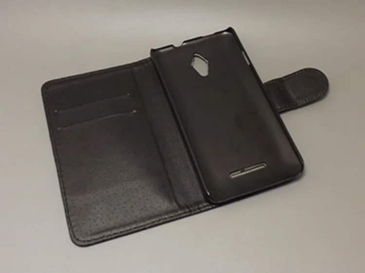 for Vodafone Smart 4 Turbo Luxury Litchi leather case cover stand function with 2 Card Holder and pouch slot |
