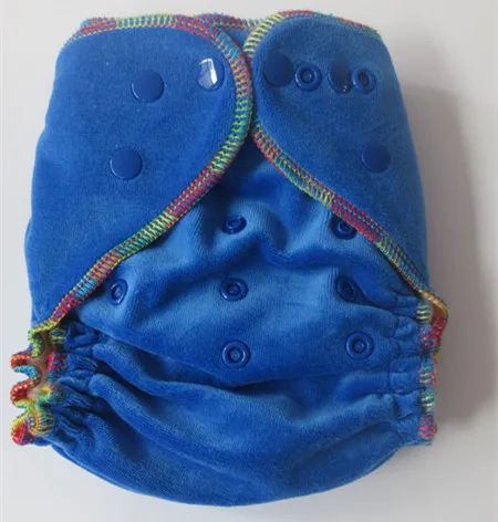 Высококачественный двухрядный подгузник из натурального бамбука и велюра 2015