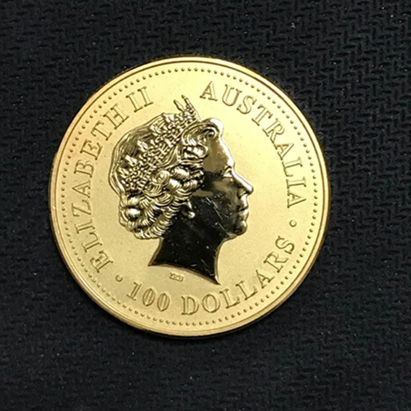 3 шт. Немагнитный Австралийский Дракон животное 200 значок 24K позолоченная латунь 34