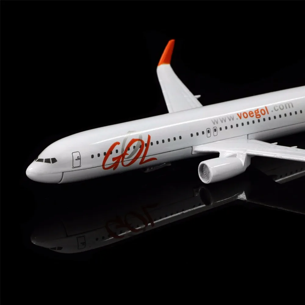 1:400 16 см бразильские GOL Airlines Boeing 737 металлическая модель самолета офисное