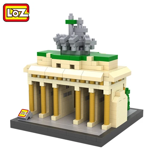 LOZ бриллиант Мировая архитектура достопримечательности модели статуи Моаи