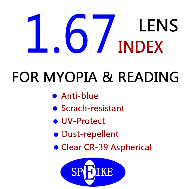 Prescription-1.67 SPEIKO ацетатные ручной работы близорукость очки для чтения 1,74 анти-синие линзы 49 BJORN Ретро Пилот Стиль очки винтажные очки - Цвет оправы: Prescription-1.67