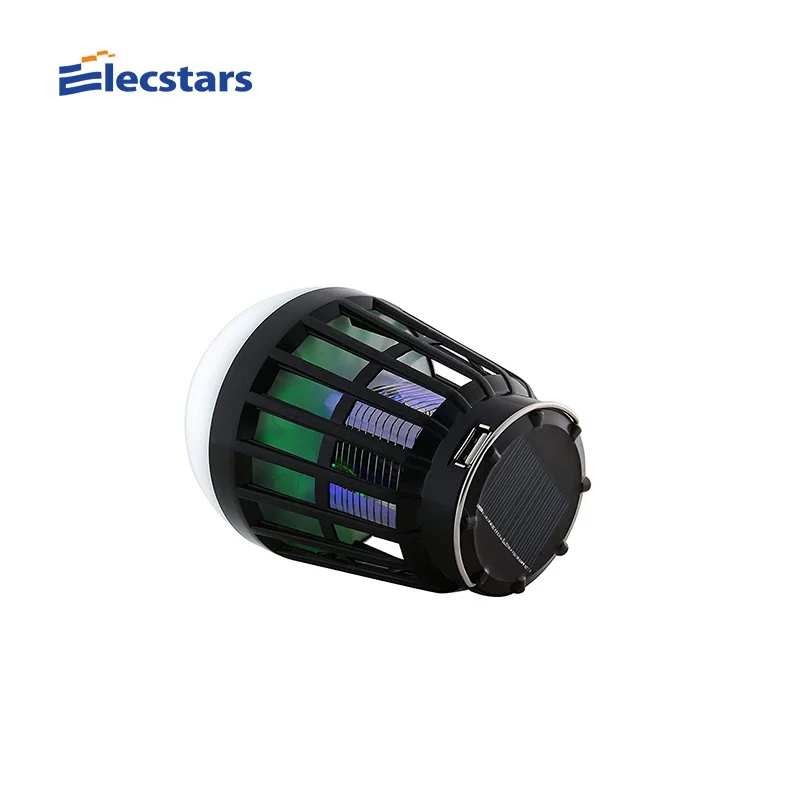 Elecstars Москитная лампа Солнечная USB зарядка уличный дорожный Ночной светильник
