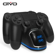 OIVO быстрый контроллер PS4 зарядная док-станция двойная зарядная подставка с дисплеем состояния для Play Station 4/PS4 Slim/PS4 Pro
