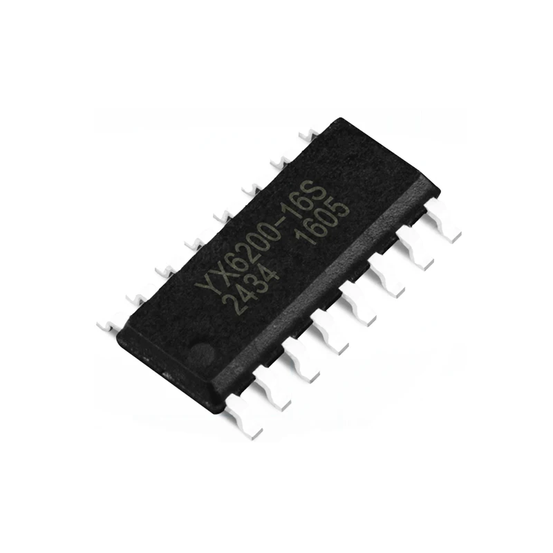 5 шт. YX6200-16S MP3 чип UART последовательный MP3 аудио чип с sd-картой и usb-интерфейсами