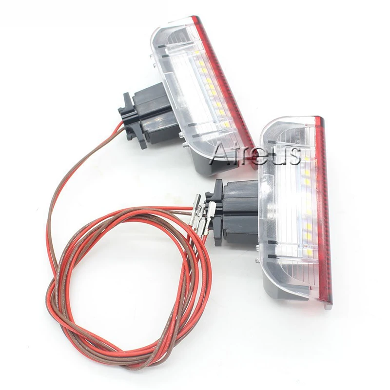 EALEN 1 пара автомобиля светодиодный Дверь Добро пожаловать лампы 12V для VW Golf GTi Polo