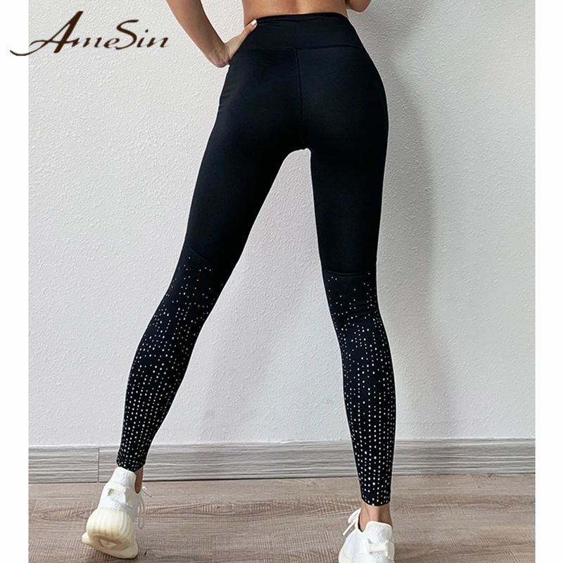 AmeSin Printed Yoga Pants Women Push Up Professional Running Fitness Gym Sport Leggings Tight Trouser Pencil Leggins YLF019 | Спорт и