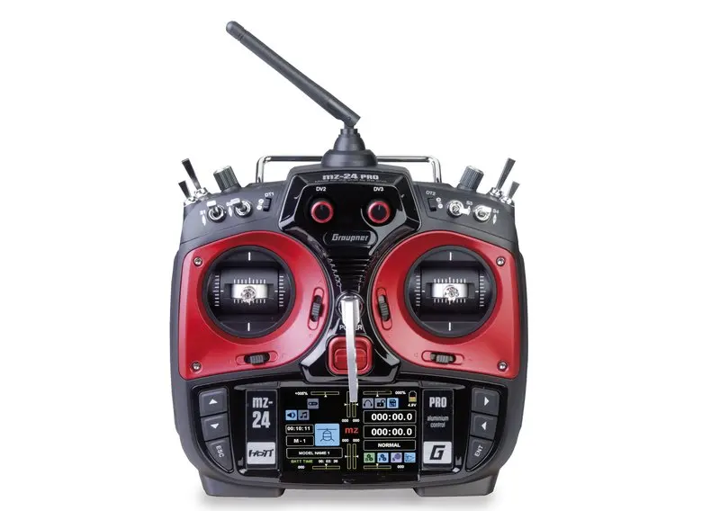 Graupner 2,4 GHz 12 каналов MZ-24 PRO HoTT Радио пульт дистанционного управления с GR-24/GR-16 приемником для вертолета с фиксированным крылом