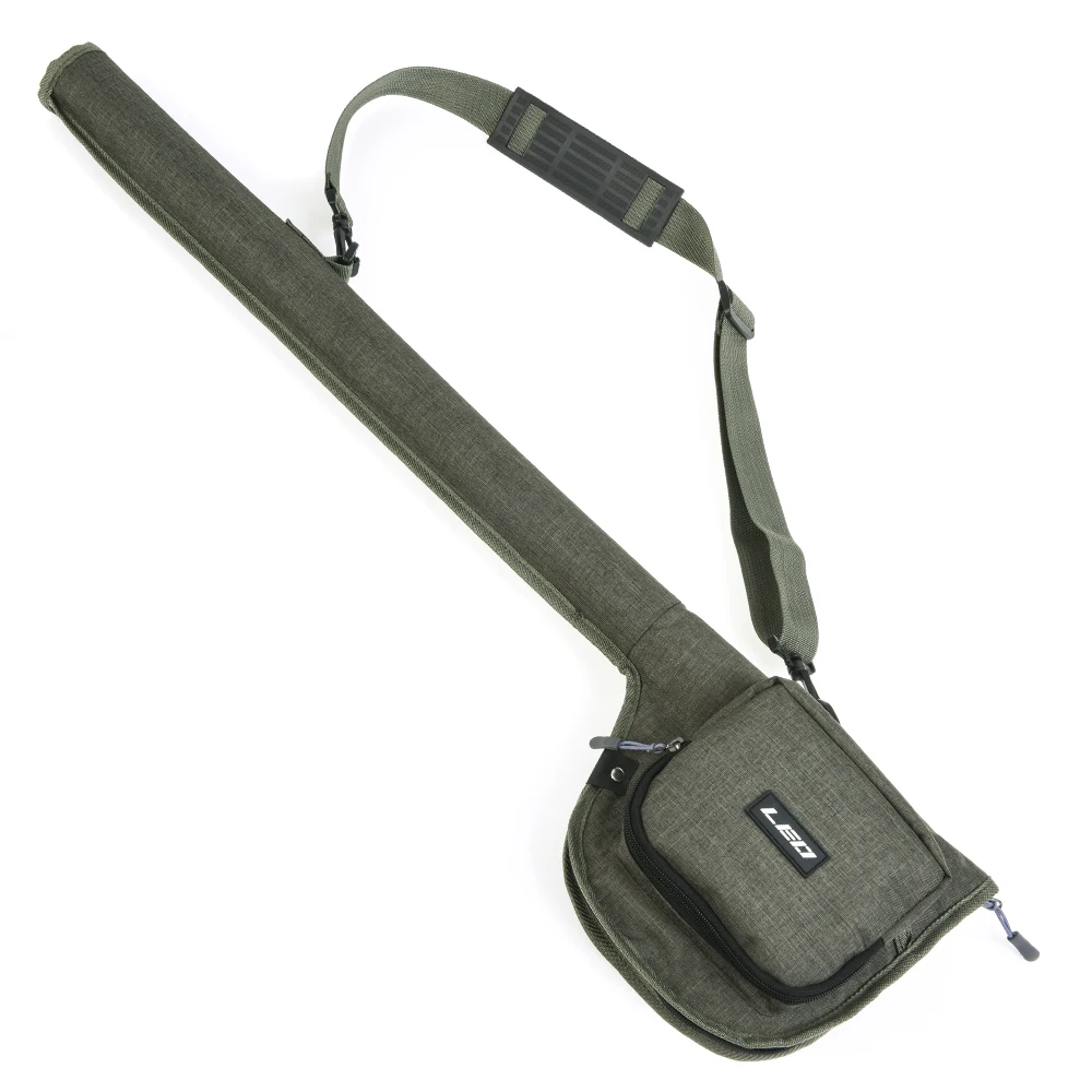 

Waterproof Canvas Fishing Rod Bag Portable Fishing Rod Reel Storage Tubes Cases Fishing Rod Fly Fishing Bag 31.9 x 7.9in