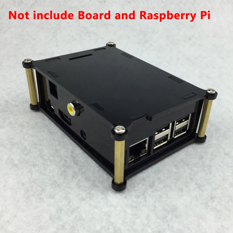 Чехол для Raspberry Pi 3 с цифровой звуковой картой черный акриловый чехол DIGI