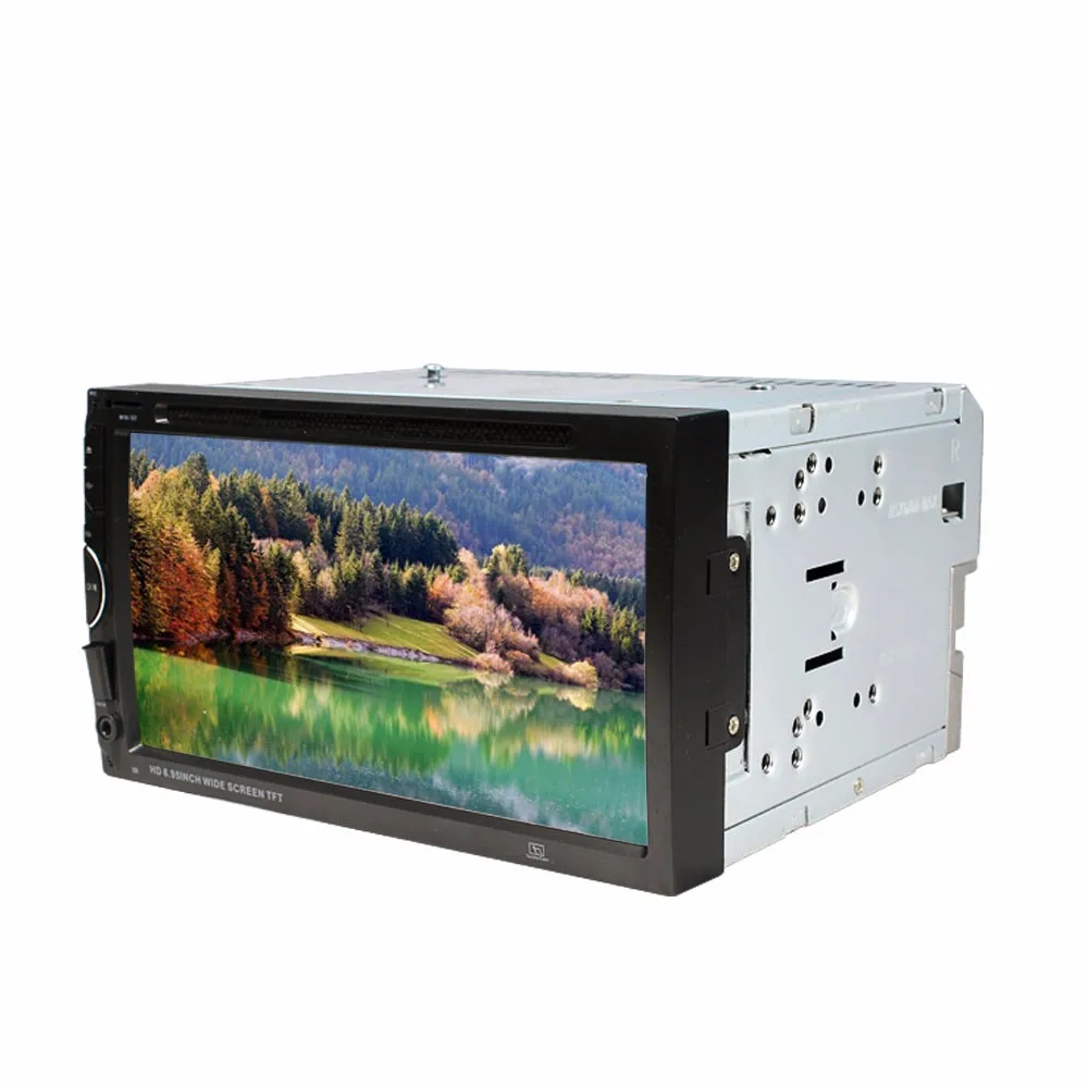 Один Din автомобильный мультимедийный плеер с USB SD входом AUX DVD/CD/MMC FM трансимиттер BT
