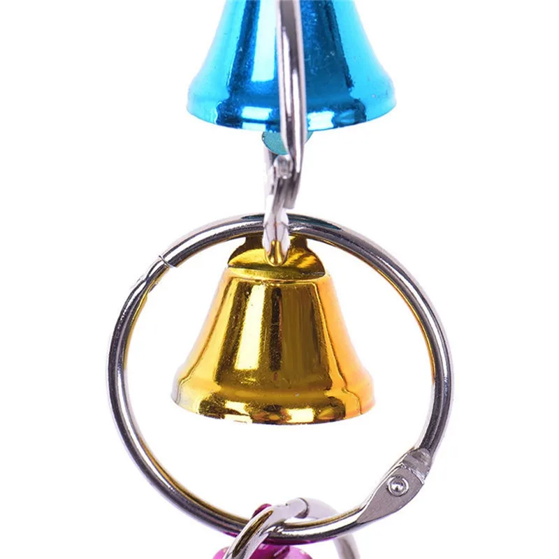 

Imixlot Parrot Wood Toys Birds Standing Chewing Rack Toys Bell Ball Parrot Toy Bird Toys Accessories Supplies