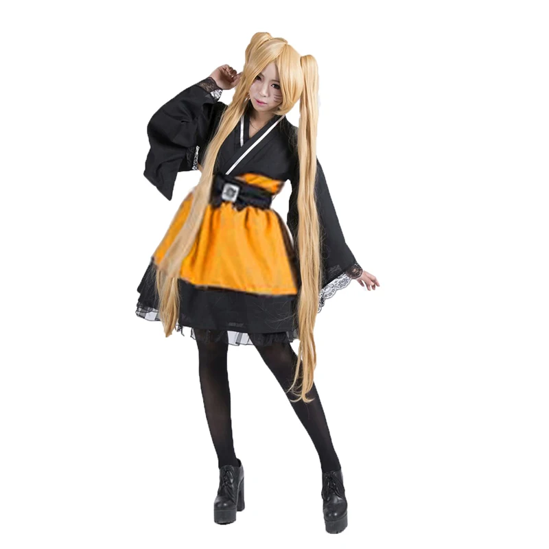 Женское кимоно в стиле Лолиты Shippuden Uzumaki костюм для косплея аниме | Тематическая