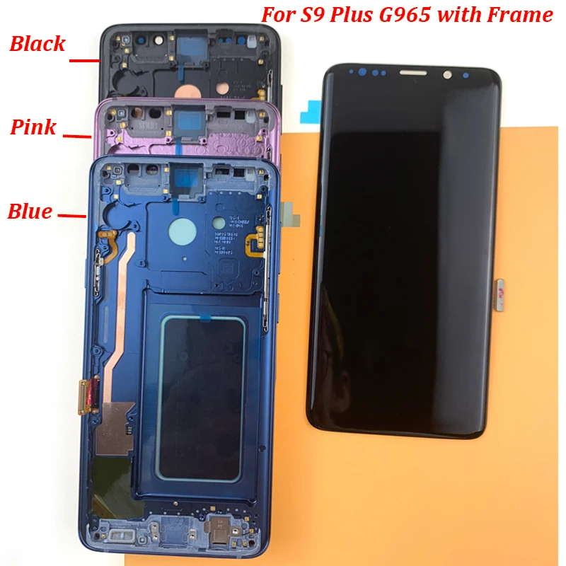 Супер для samsung S9 lcd s9 plus дисплей сенсорный экран дигитайзер сборка GALAXY G960f Plus G965
