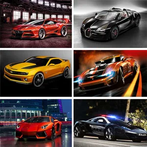 Современная Автомобильная Алмазная мозаика, вышивка крестиком, квадратные алмазные наборы, полноразмерная алмазная живопись для творчества, алмазная вышивка автомобиля