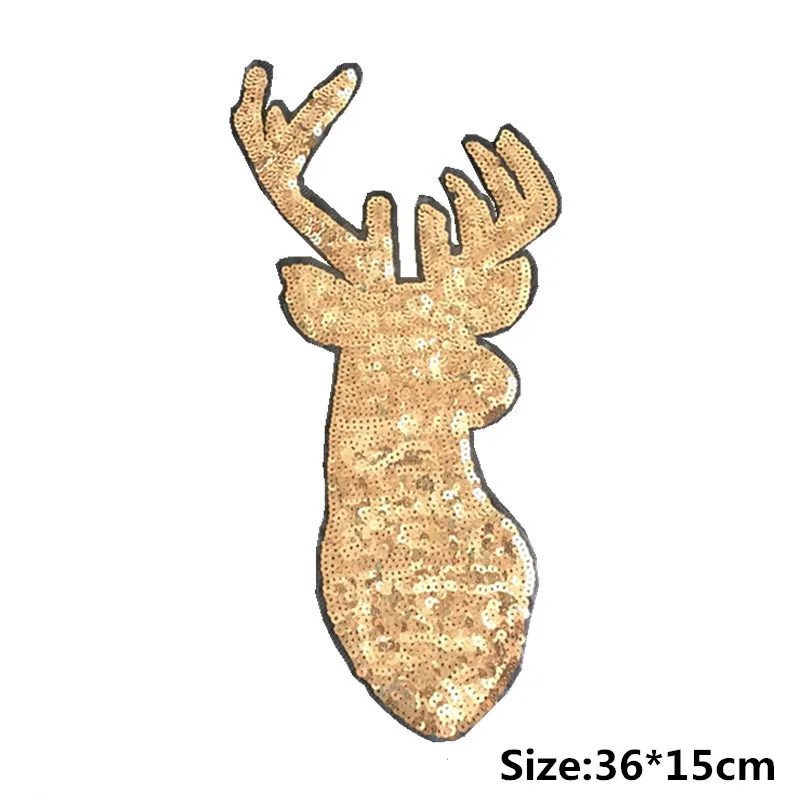 FFLACELL рождественские украшения лося Золотой олень блесток аппликация вышивка