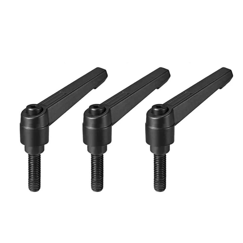 Uxcell 3 шт. M8x25mm Регулируемая кнопка трещотка Зажимная ручка штекер с резьбой