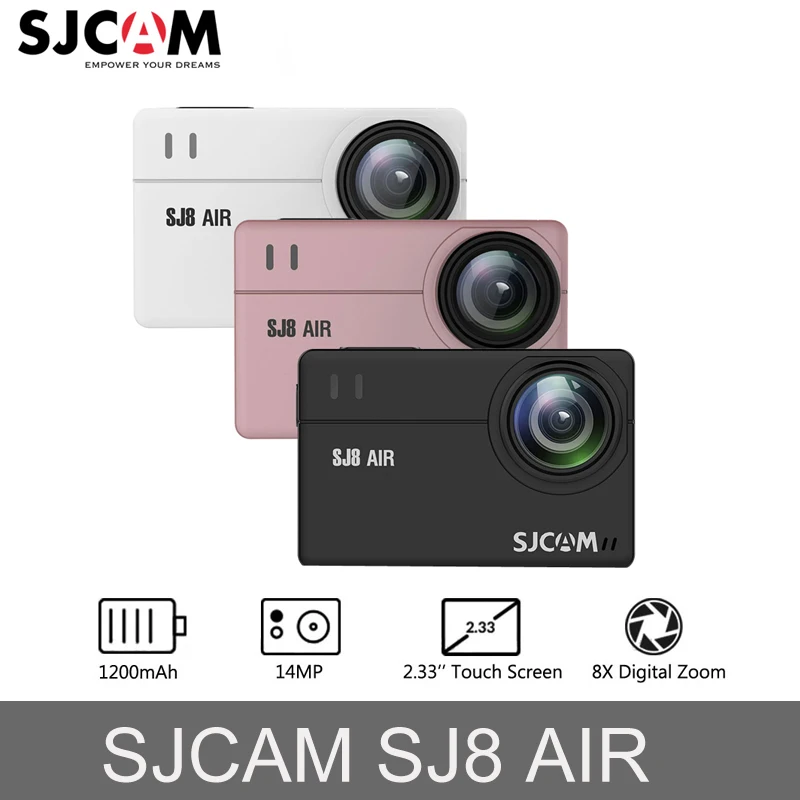 Оригинальный SJCAM SJ8 сенсорный экран 14 МП экшн камера WiFi 1200 мАч HD DVR пульт для