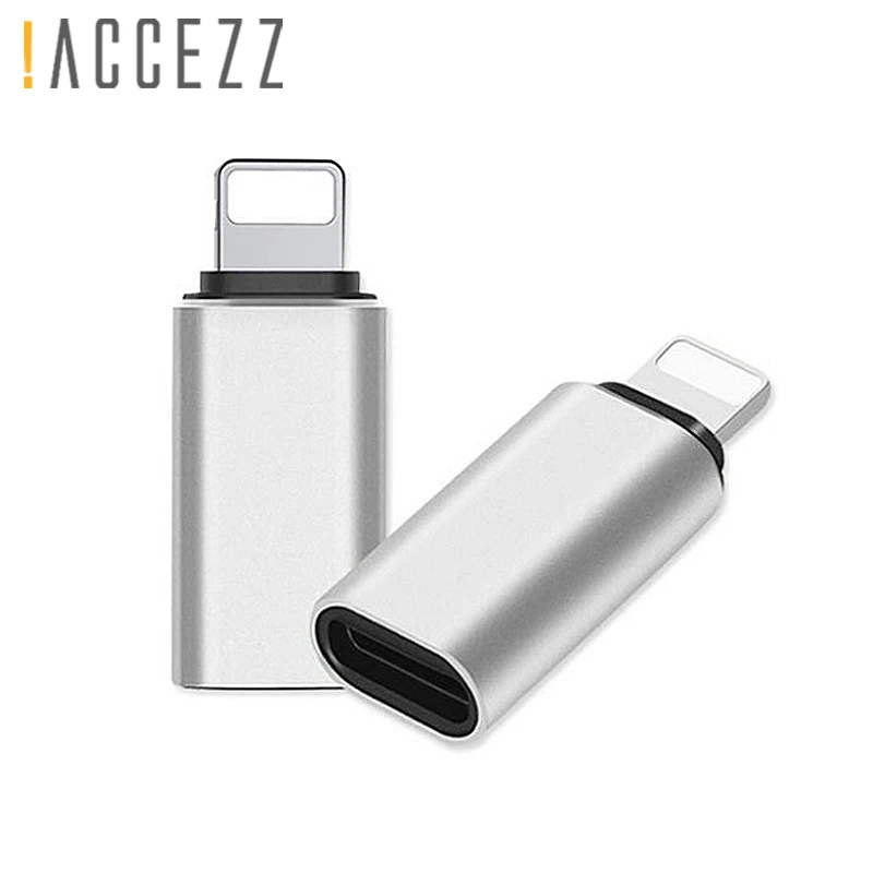 ACCEZZ 5 шт. USB OTG адаптер для iphone X 7 8 Plus XS MAX XR Синхронизация данных зарядное устройство тип-c для освещения 8-контактный конвертер для Apple 6S 5S