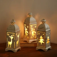 20x7cm retro edition iron material christmas candlestick christmas tree elk angel styles outdoor christmas decoration