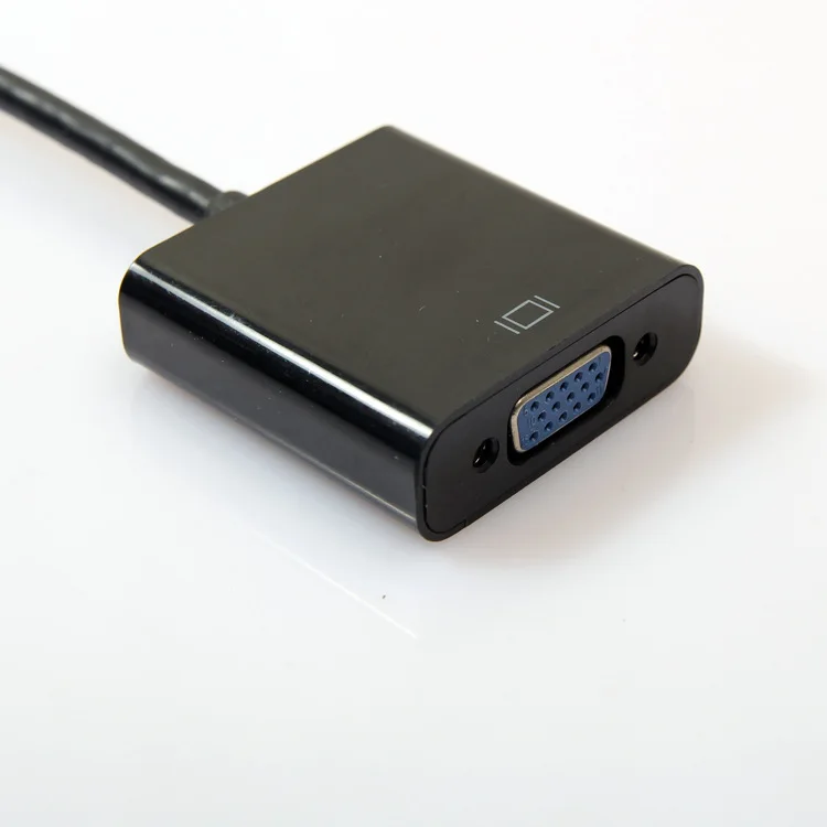 50 шт./лот 1080P HDMI штекер на VGA разъем видеокабель шнур конвертер адаптер для ПК DVD HDTV